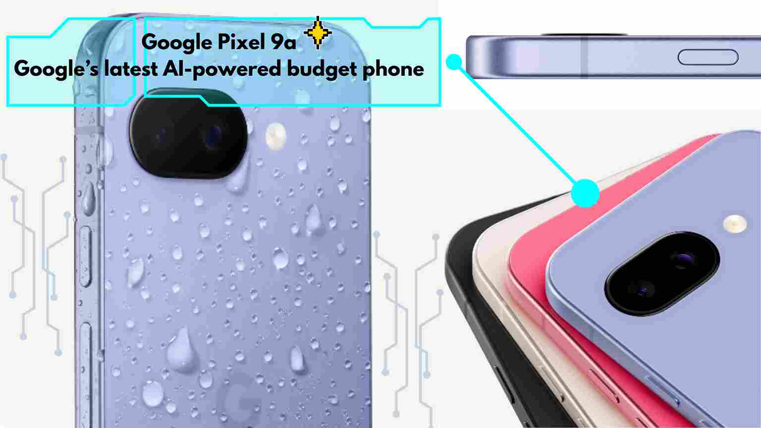 "Google Pixel 9a smartphone with AI-powered features, modern design, and affordable price in 2025"